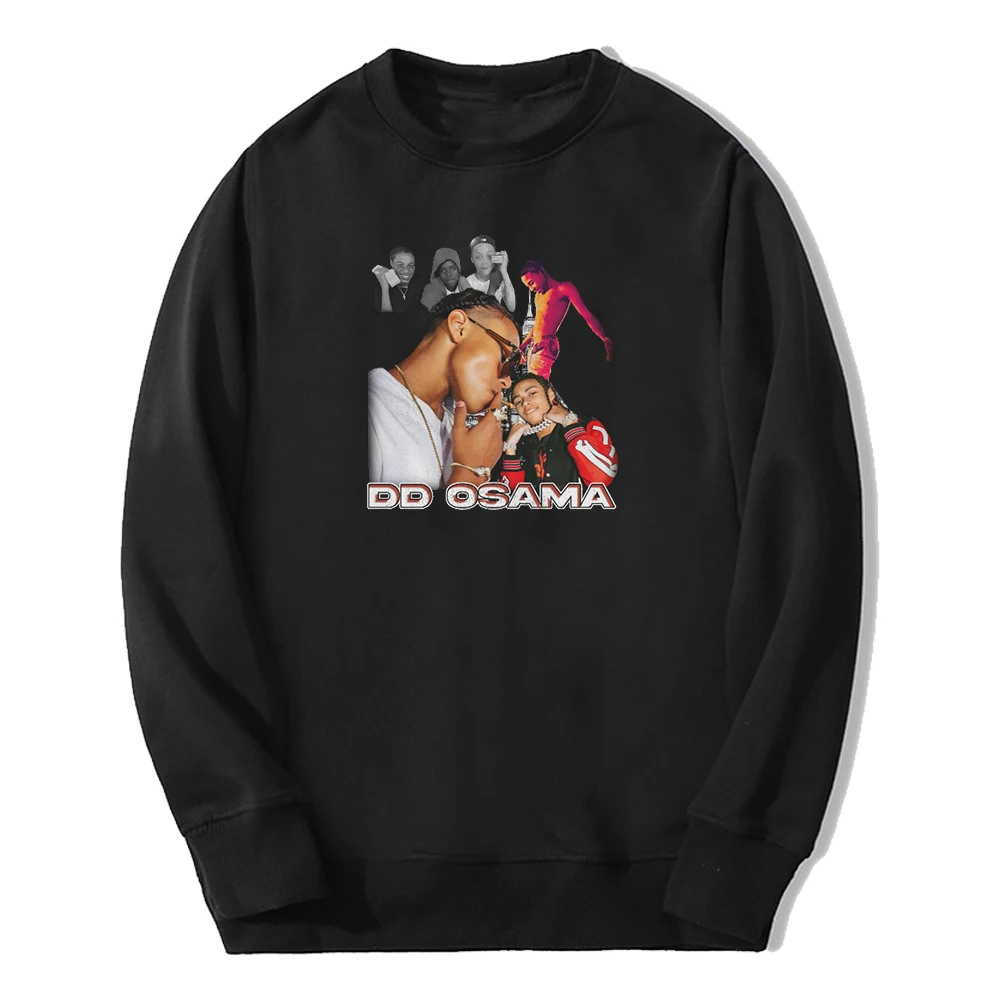 

DD Osama Merch Vintage Young Rapper Crewneck Long Sleeve Streetwear Women Men Sweatshirt 2023 Hip Hop Clothes