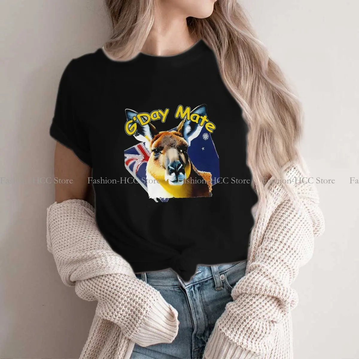 Australian Kangaroo Polyester TShirts G'day Mate Personalize Homme T Shirt New Trend Clothing