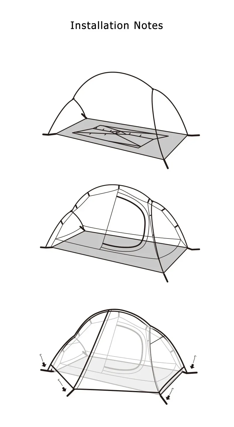 Naturehike 2026 Neues Campingzelt Ultraleicht Tragbar Wasserdicht 1-Personen-Nylon-Wanderzelt Fahrrad-Rucksack-Zelte – Detail 16