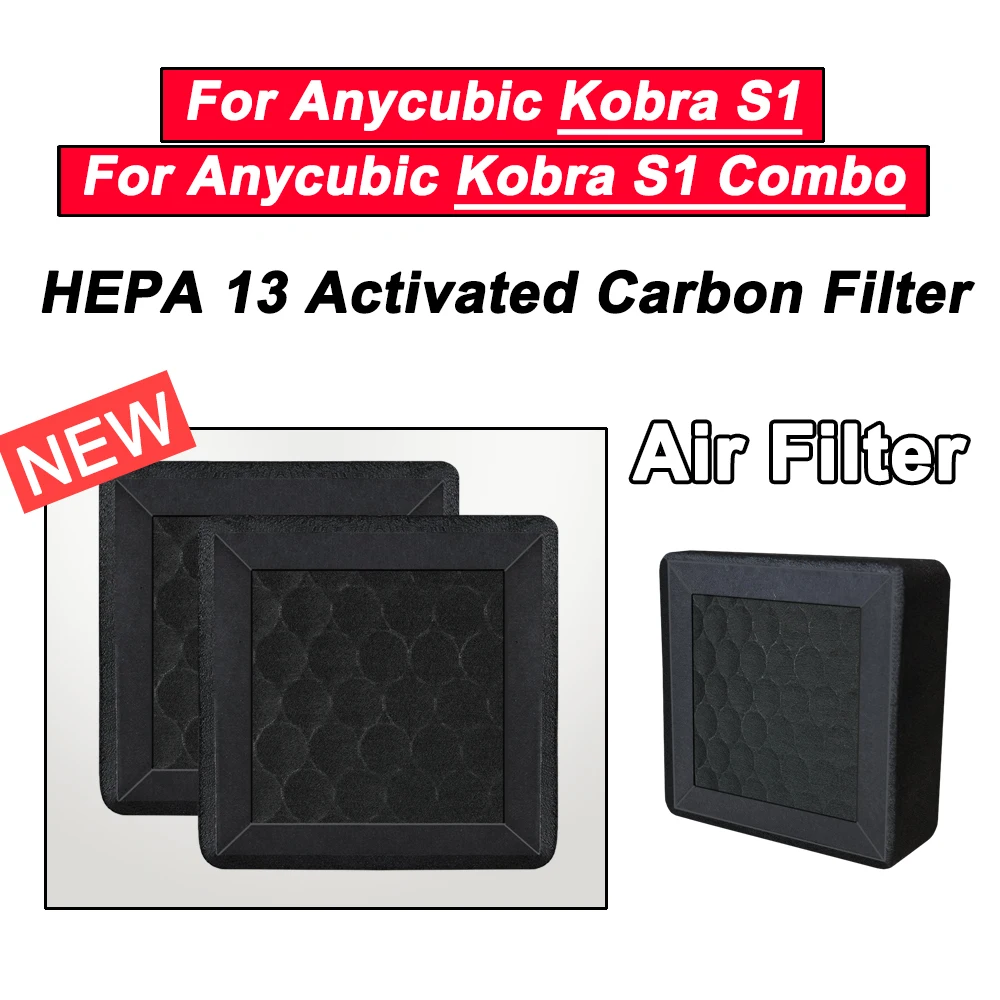 For Anycubic Kobra S1 Air Filter HEPA Activated Carbon Filter Toxic Gases Upgrade Spare Parts 3D Printer Kobra S1 Accessory
