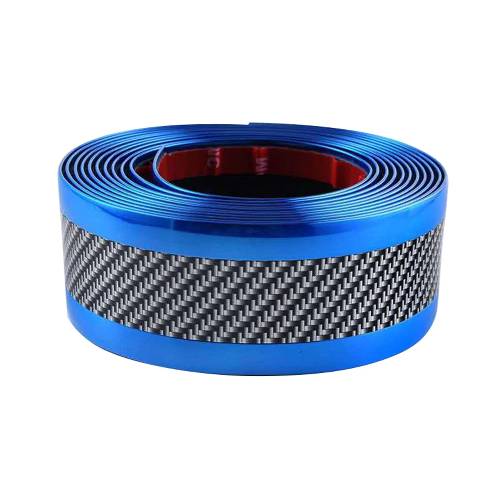 Blue 3D Self Adhesive Car Protective Tape, 3D Flexible Carbon Fiber Molding