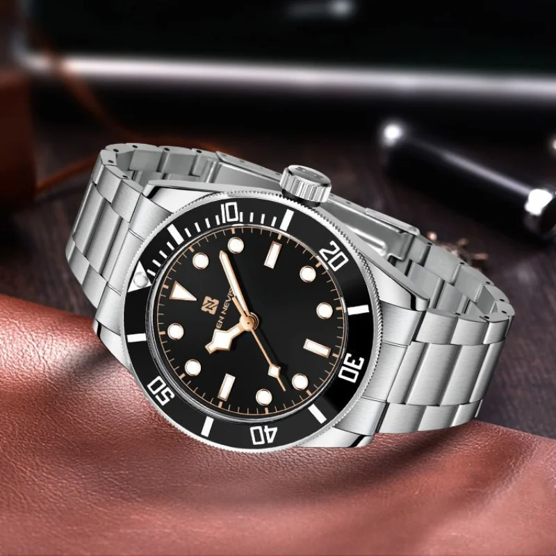 New High End Business Men\'s Watch Waterproof Fine Steel Band Men\'s Quartz Large Dial Fashion Watch Husband\'s Gift Renoj Hombre