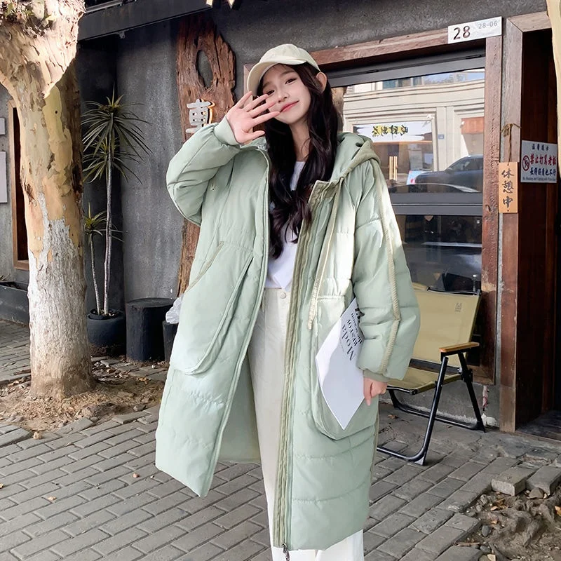 Korean style trendy women's casual loose bread jacket cotton jacket winter spicy girl trend solid color women's top