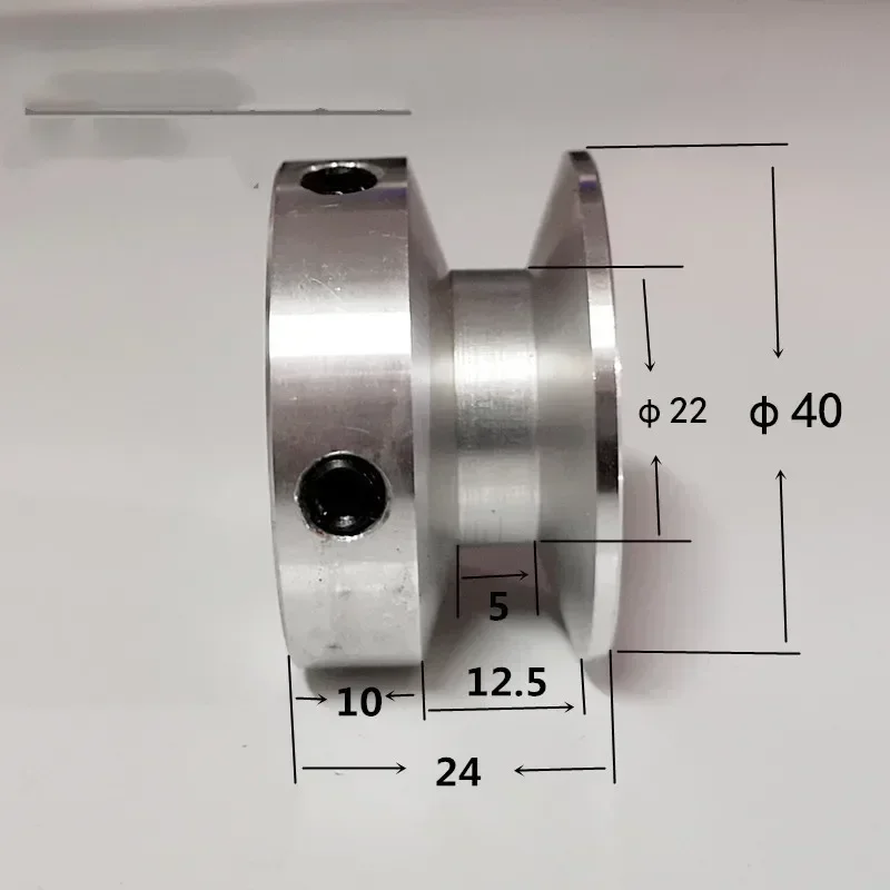40/60/80/100mm V-Belt Pulley | Single Groove A-Type Motor Belt Drive Wheel for CNC & Industrial Machinery
