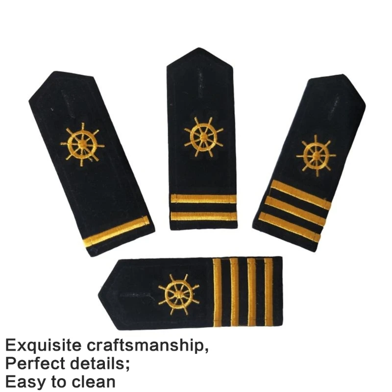 Shoulder Epaulettes Stripes Security Uniform Accessories Captain Professional Security Guard Epaulets Captain