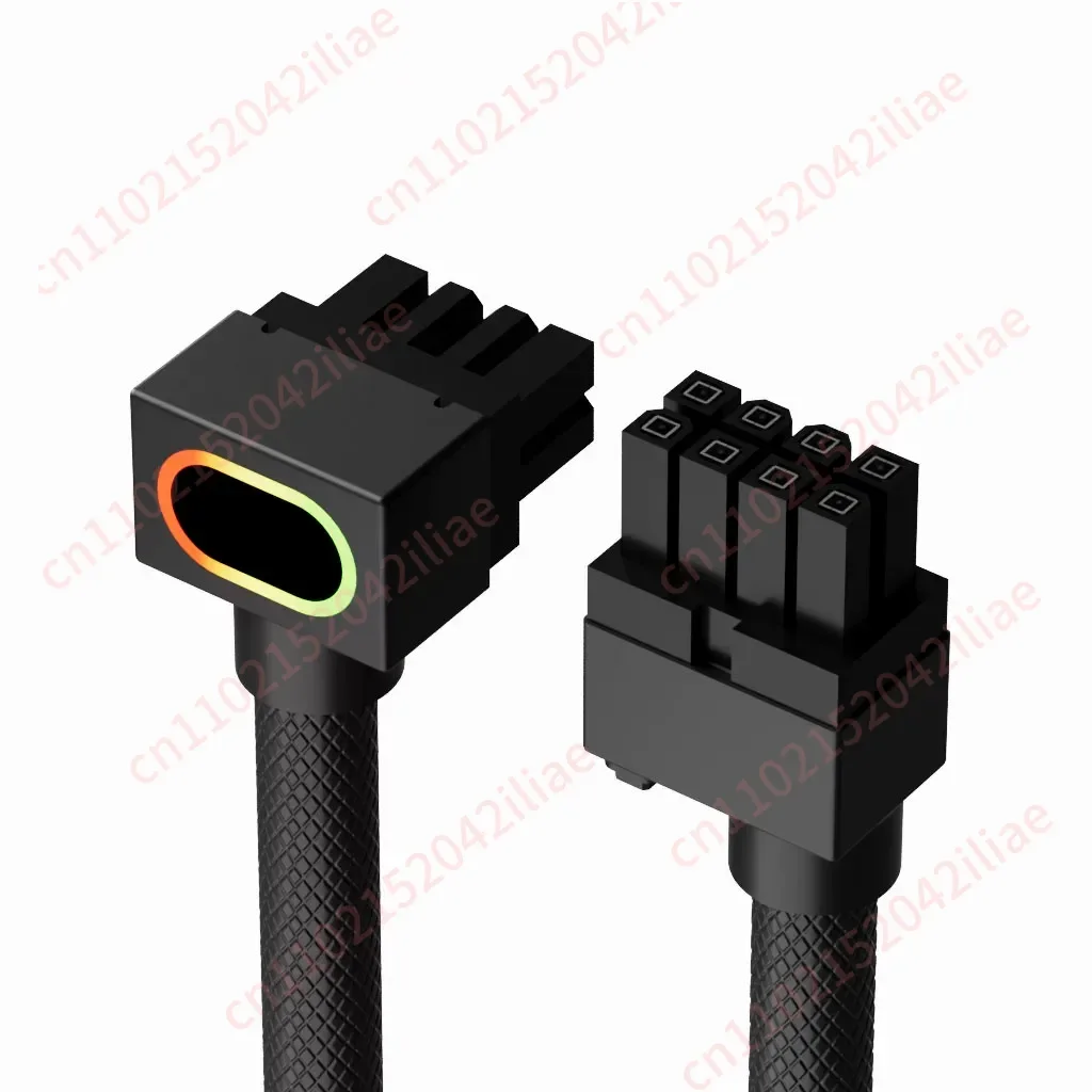 Side Out Graphics Card 8pin One Wire Connected To Module Cable Elbow 90° Power Supply Line