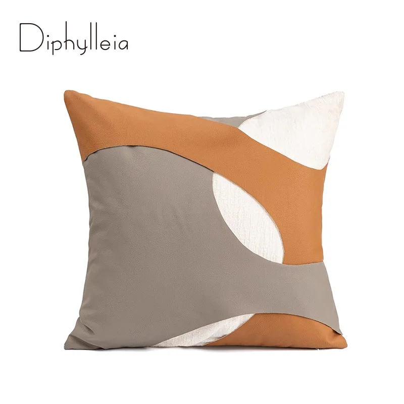 

Diphylleia Colorblock Patchwork Throw Pillow Case Shell Contemporary Art Abstract Decorative Cushion Cover 45x45 For Villa Hotel