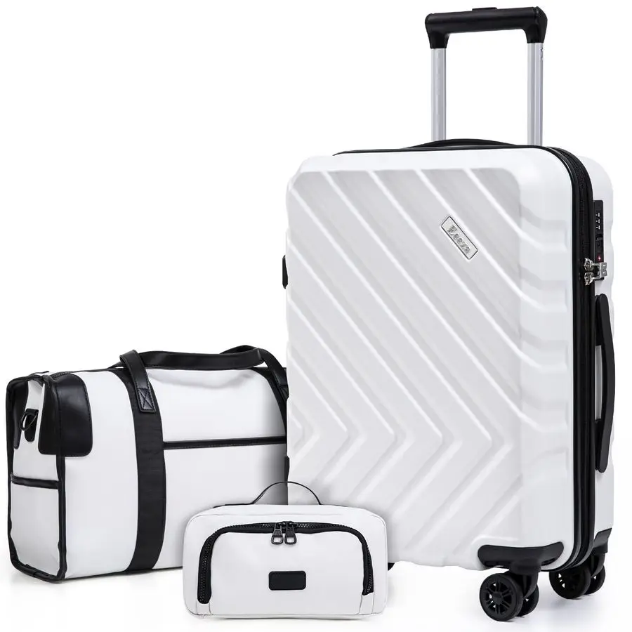 

Sets 3 Piece,Suitcases with Wheels,Carry On Luggage Set 22x14x9 Airline Approved,Hardshell Luggage Sets With TSA Lock,20 Inch Ca