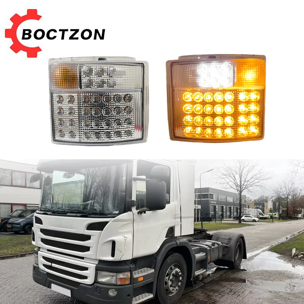 Luz de Canto LED 24V Esquerda Direita (LH RH) para Farol e Indicador de Direção Scania P420 G440 P410 P310 P380 1385410 1387155