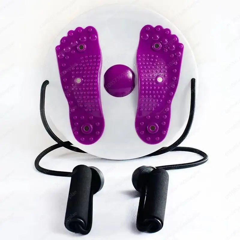 Lazy waist twisting machine with pull rope, household magnet twisting waist plate, beautiful waist tension integrated fitness