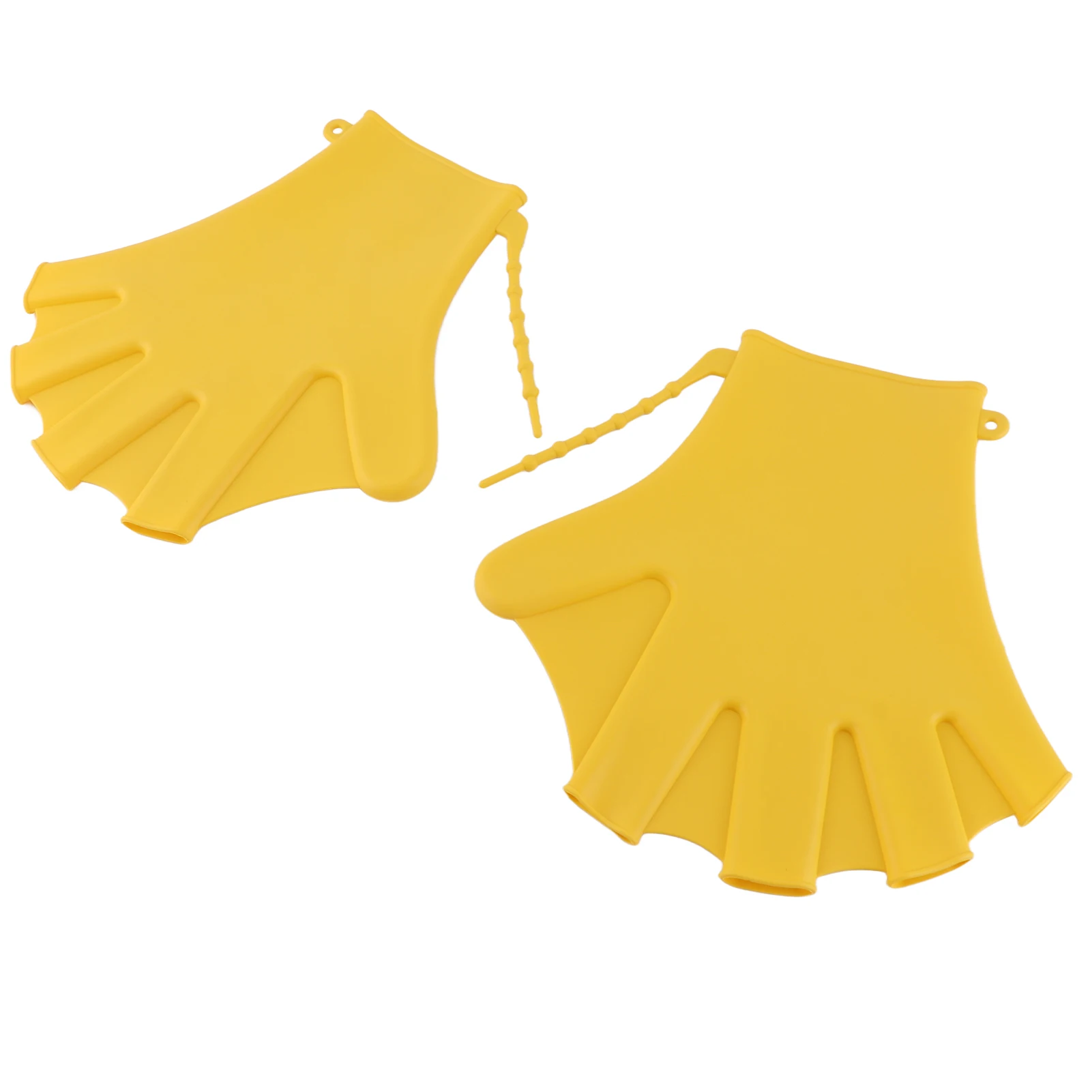 1 زوج قفازات السباحة Webbed اللياقة البدنية مقاومة للماء قفازات التدريب السيليكون السباحة الغوص قفاز السباحة التدريب القفازات