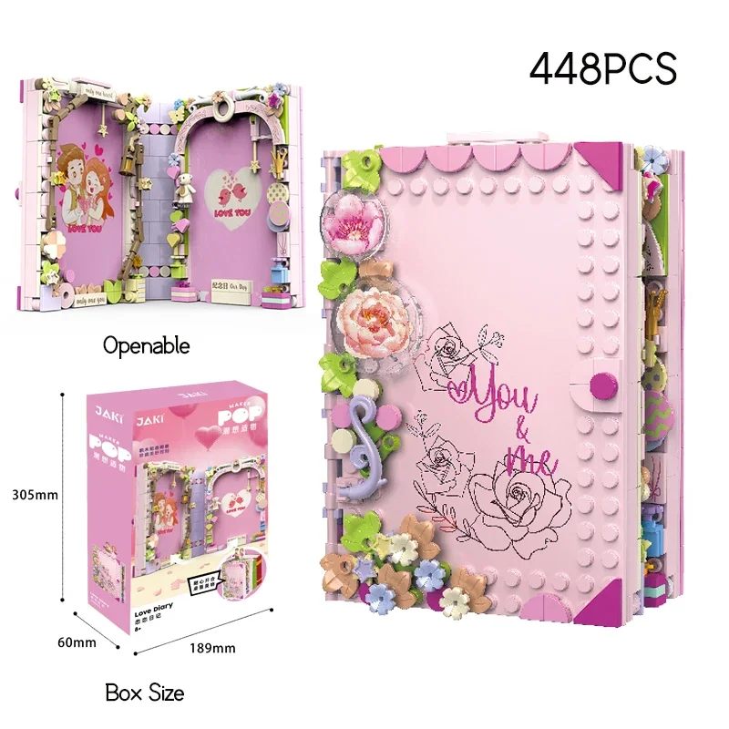 Creative Festival Memorial Theme Photo Album Building Blocks,Birthday Album Bricks，Wedding Album Bricks Set Toys For Girls Gift