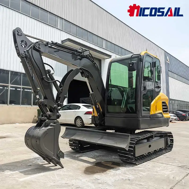 EPA & EUR5 Certified Mini Crawler Excavator - Durable for Farm Irrigation, Orchard & Construction Tasks