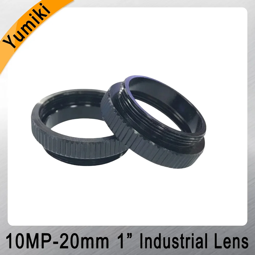 Industrial Machine Vision Camera Lens, C- Port FA Lens, 10MP, 20mm, 1 "Foco Fixo
