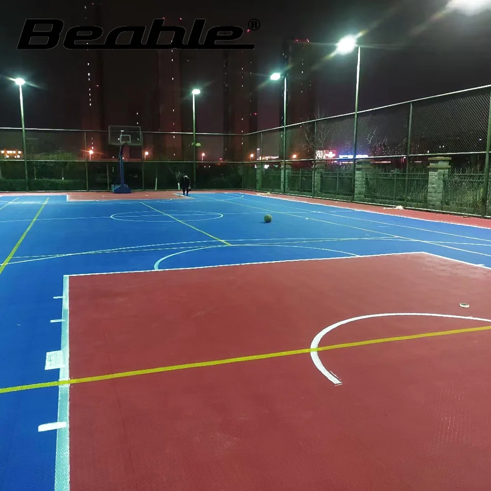 Beable 5.0mm Thickness PVC Outdoor Sports Flooring Perfect Solution For School Multi-Use Basketball Courts Institutional Stadium