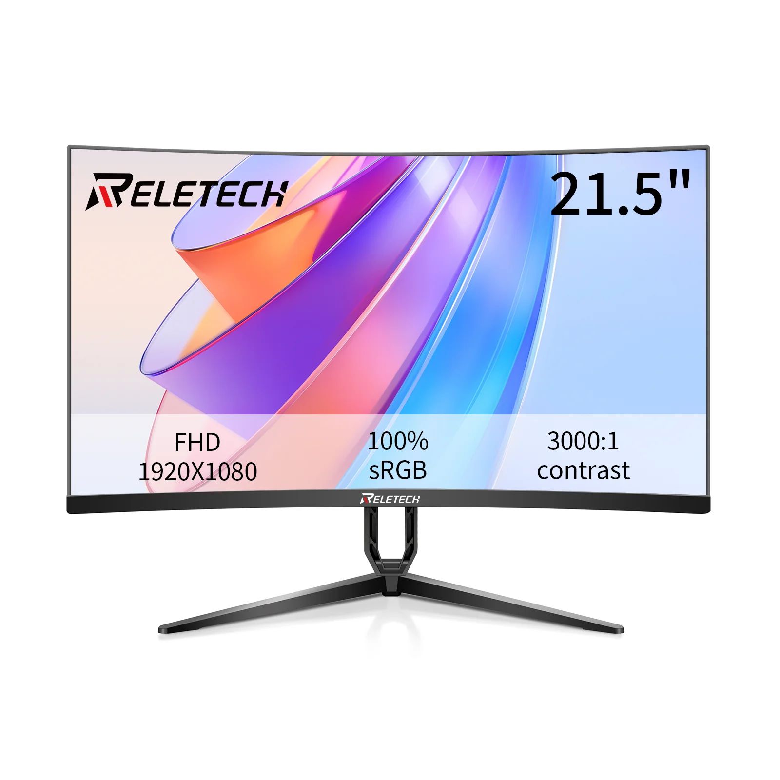 

Монитор Reletech, 21,5 дюйма, 100 Гц, FHD 1080P, 3000 компаний1 VA, игровой монитор, ПК-мониторы для офиса, HDMI/VGA, поддержка Vesa, настенное крепление