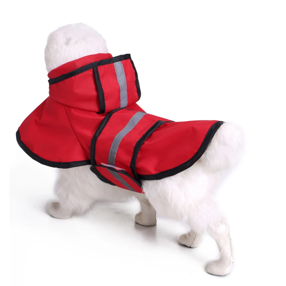 

Reversible Dog Coat Pet Reflective Raincoat Gear Big Puppy Coats for Dogs Waterproof