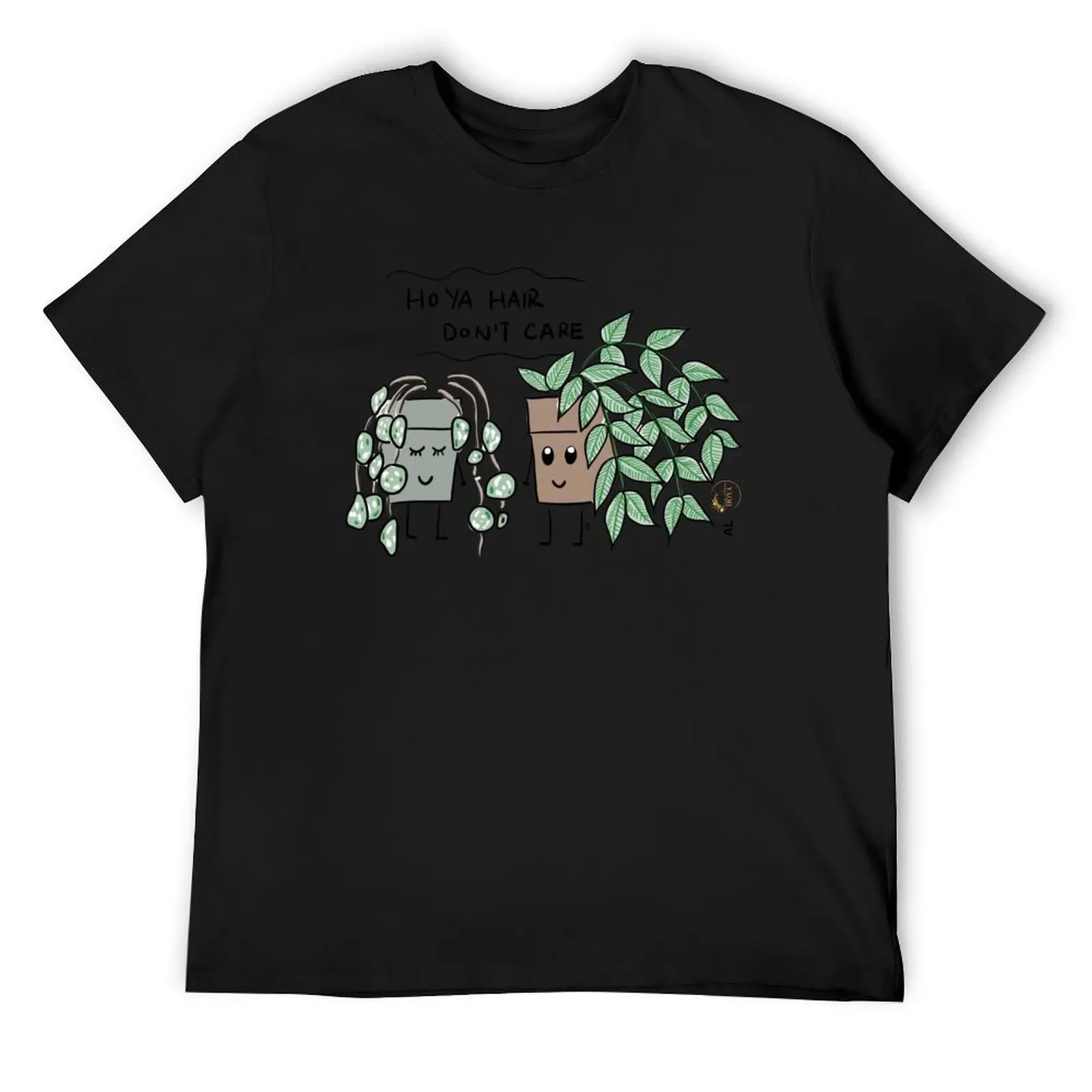 

Hoya Hair, Don't Care cute illustration for shirt printing, cute plant stickers, hoya plant stickers Bay Area Hoya T-Shirt