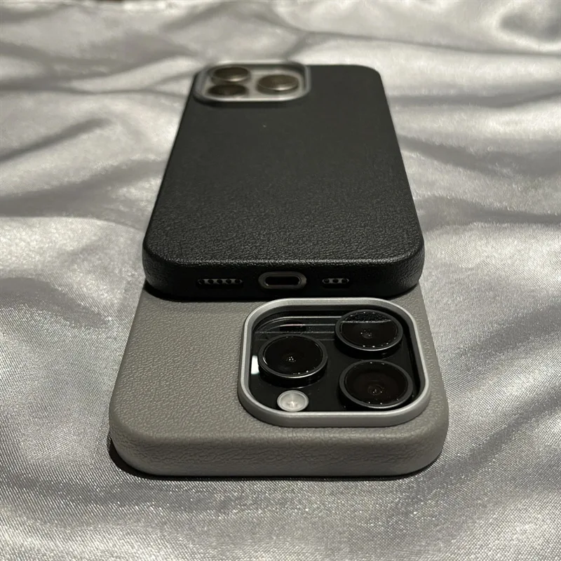 

Персонализированный и минималистичный чехол для телефона с текстурой личи, матовый, подходит для iPhone 1615, 14, 13, 12, 11 Pro Max, чехол для телефона с защитой от падения