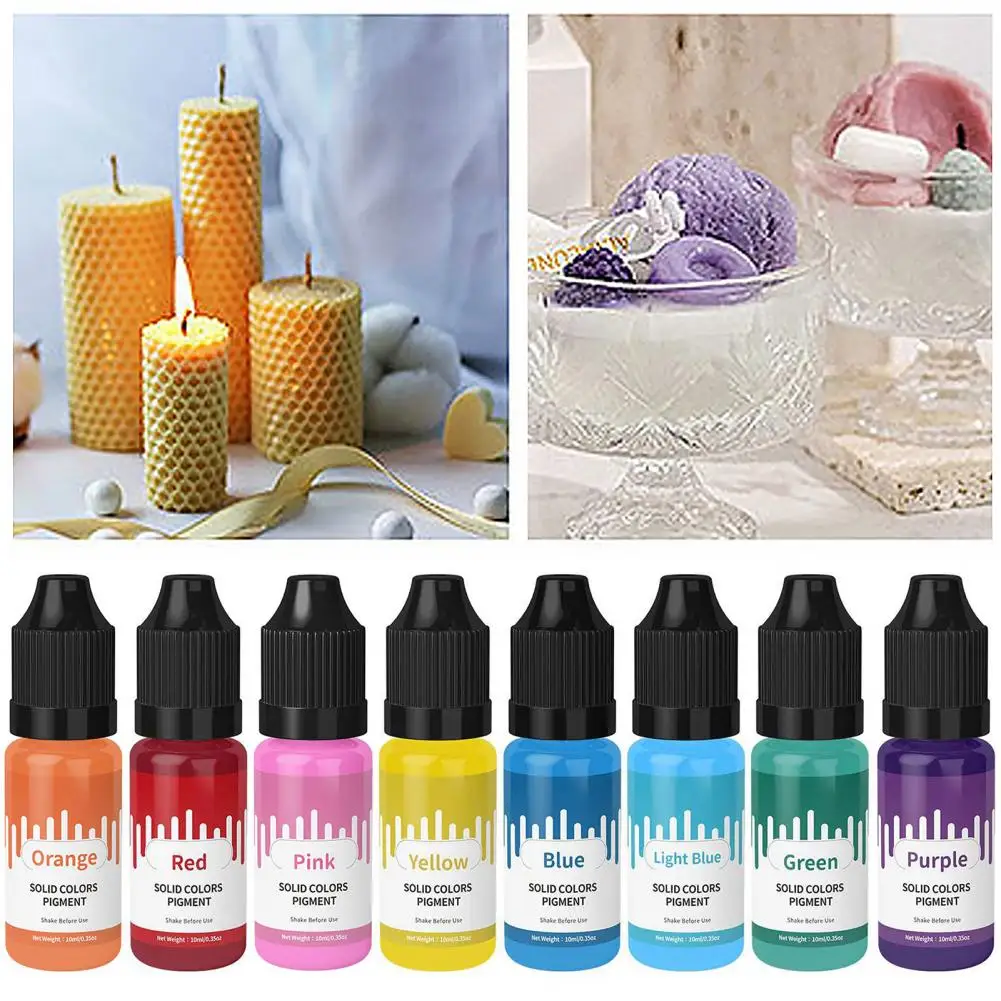 10ml Epoxy Resin Dye Squeeze Bottle Highly Concentrated Leak-proof Dyeing Liquid Epoxy Resin Colorant Jewelry Making Color Dye