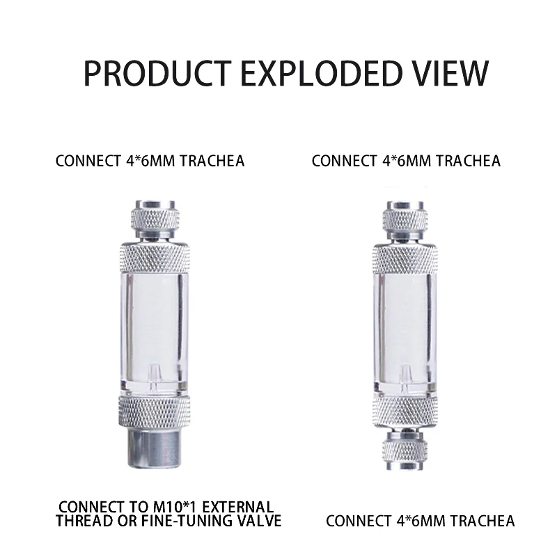 ZRDR aquarium Check Valve-Regulator Diffuser Reactor Single-Head or Dual-Head Aquarium CO2 Bubble Counter Air Pump Accessories