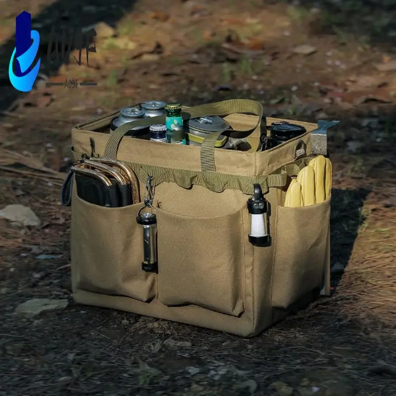 

A09F-Outdoor Tool Storage Box Camping Storage Bag Large Capacity Multifunctional Handbag Storage Picnic Storage Bag