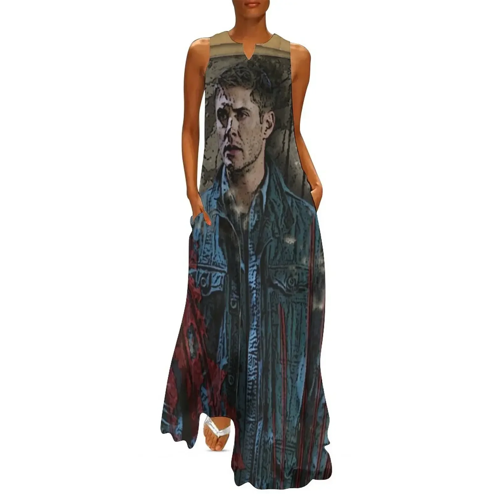 

Dean Winchester Graphic Art Long Dress Dresses gala elegant women's dresses sale women dress women's evening dresses Dress
