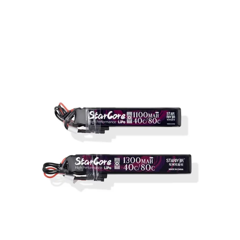 Star Core Series Polymer Lithium Battery Rated 40C Peak 80C Is Recommended with Brushless Motor