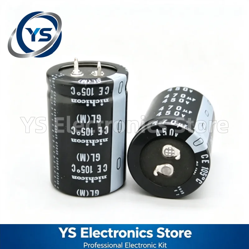 Nichicon GL Series 450V470uF 30x45mm LGL2W471MELB45 470UF450V 450V 470UF Aluminum Electrolytic Capacitor 20% New and Original