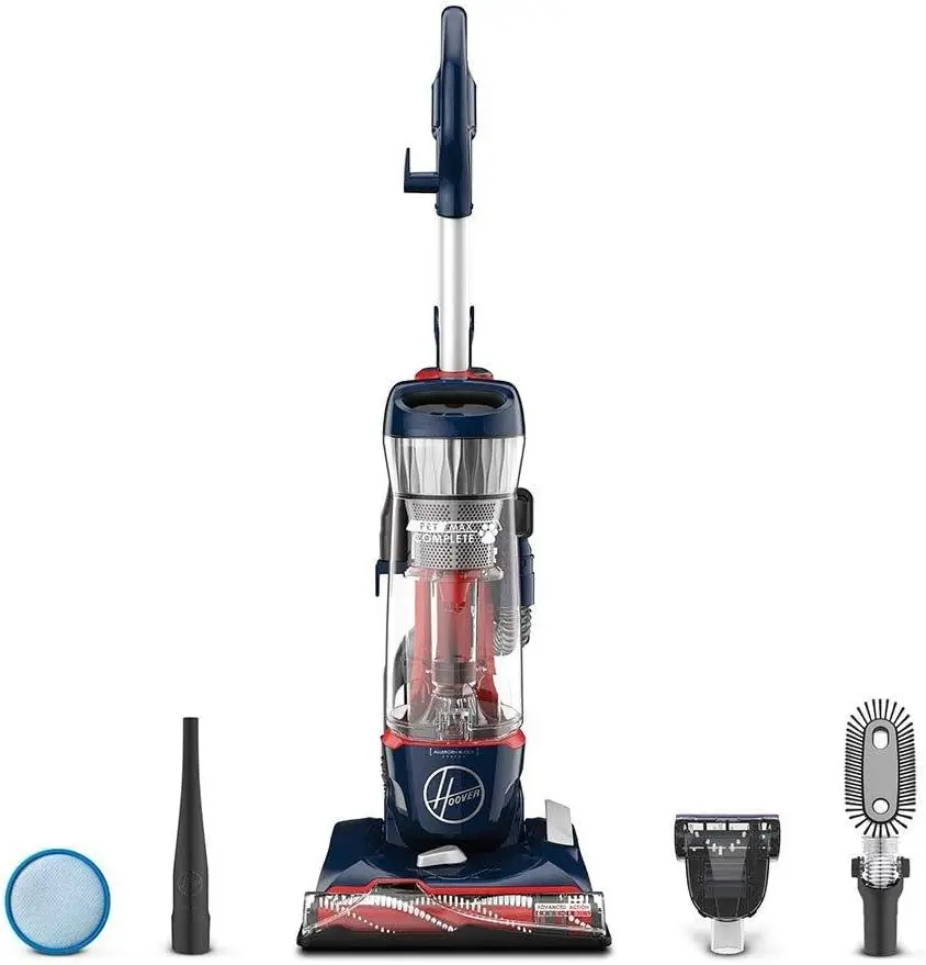 Hoover Pet Max Complete, Bagless Upright Vacuum Cleaner, For Carpet and Hard Floor, UH74110, Blue Pearl