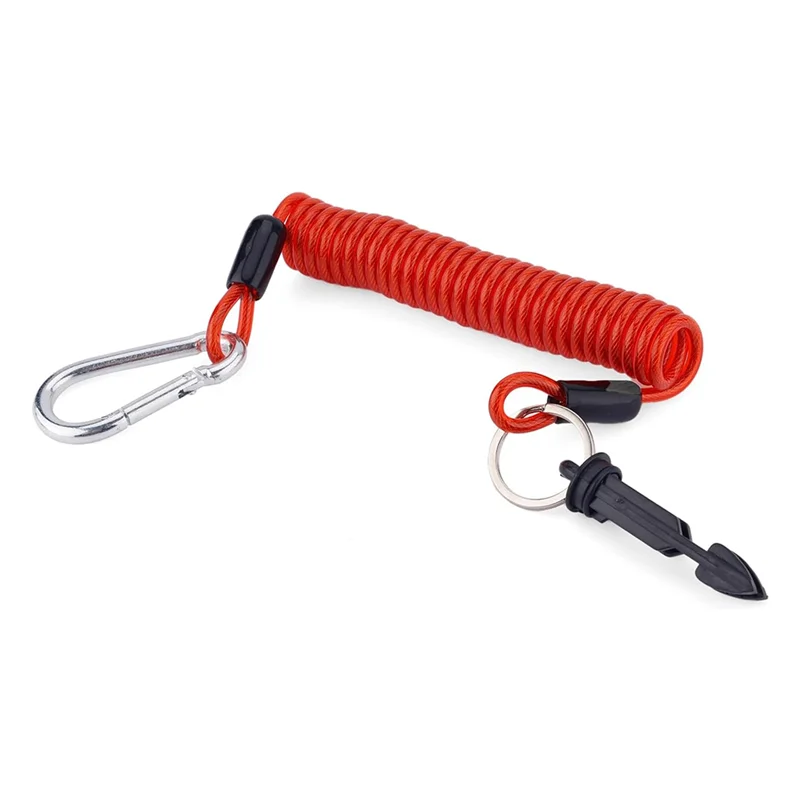 Trailer Breakaway Cable 6Ft Spring Breakaway Coiled Cable For RV Towing Trailer Emergencyy