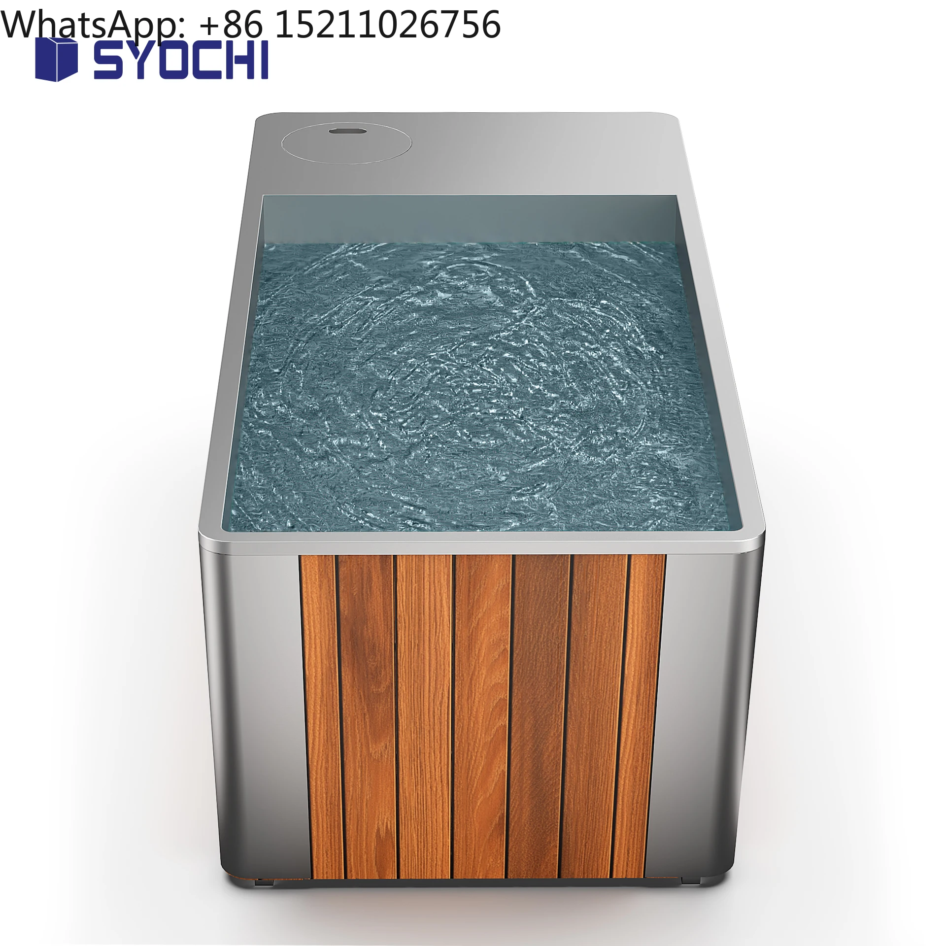 Modern 304 Stainless Steel Ice Bath Tub Indoor Outdoor Cold Plunge Tub With Chiller and Filter for Athlete Recovery