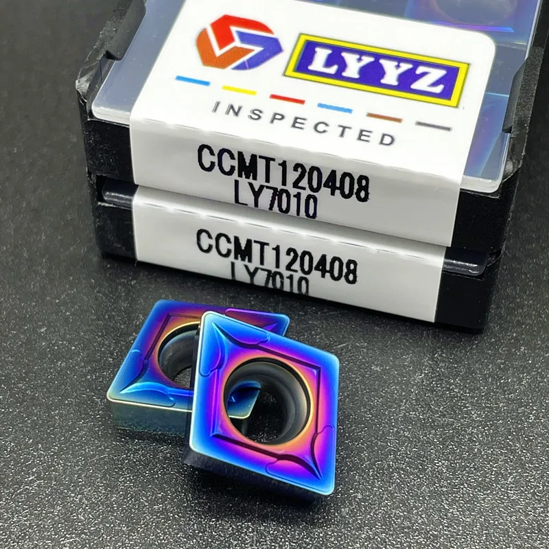 CCMT120404 CCMT120408 LY7010 high quality Nano blue tool Internal Turning Tools Carbide insert Lathe cutter Tool turning insert