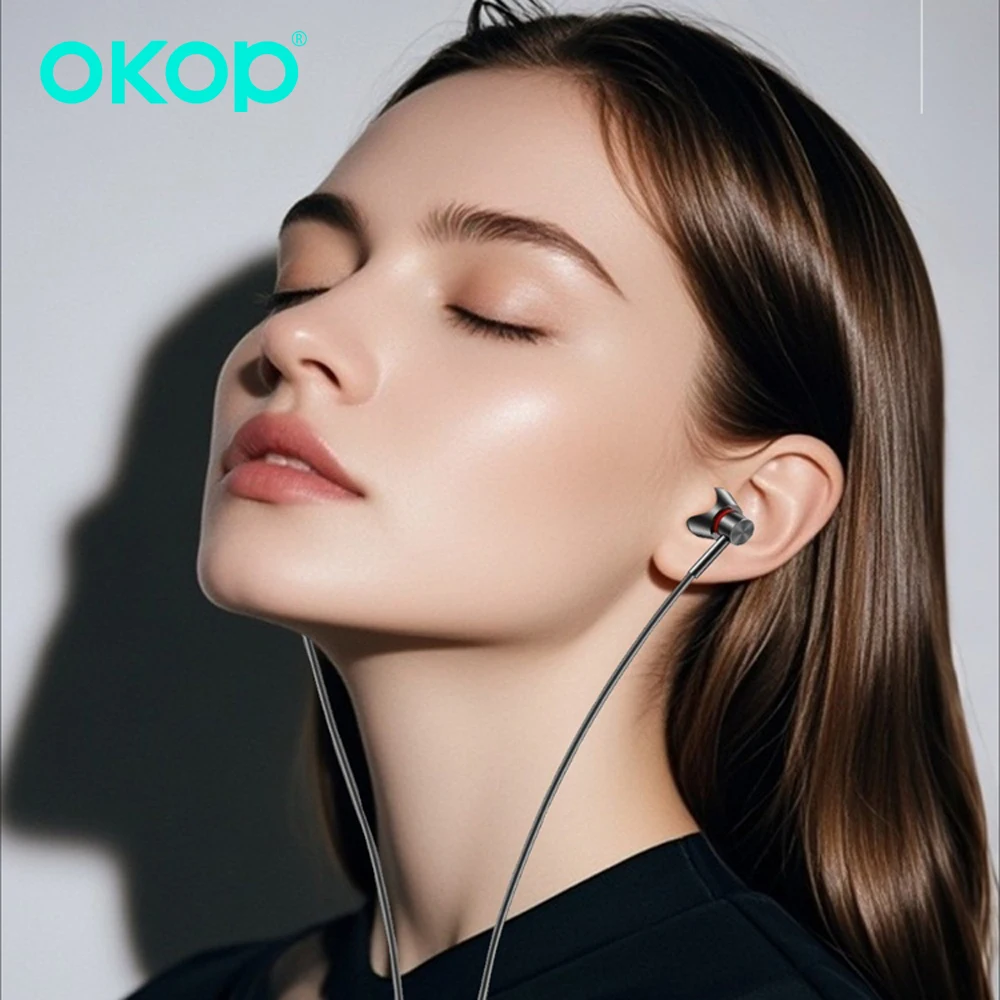 

OKOP Mobile Phone Wire-controlled Earphones,Wired EarphonesUSB-C InterfaceHigh Sound Quality No Delay Earphones,in-ear Earphones