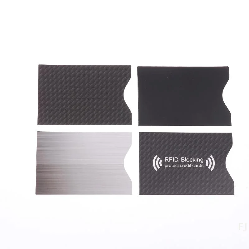 غطاء حافظة بطاقات بنكية من قطعة واحدة؛ حافظة بطاقة ائتمان RFID آمنة ضد السرقة