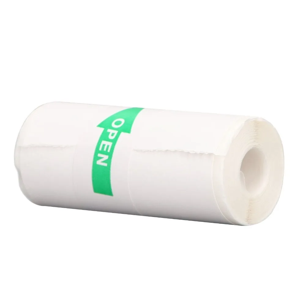 10 pcs , 20 pcs Water Tough Thermal Sticker Paper Oil Tough Roll Shaped No Core Thermal Rolls 57X25Mm Dimension