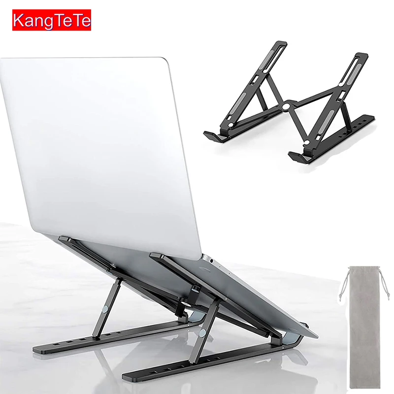 Tragbaren Laptop Stand Faltbare Aluminium Legierung Laptop Halter Tablet Ständer Faltbare Unterstützung Basis Für Macbook Lenovo DELL HP