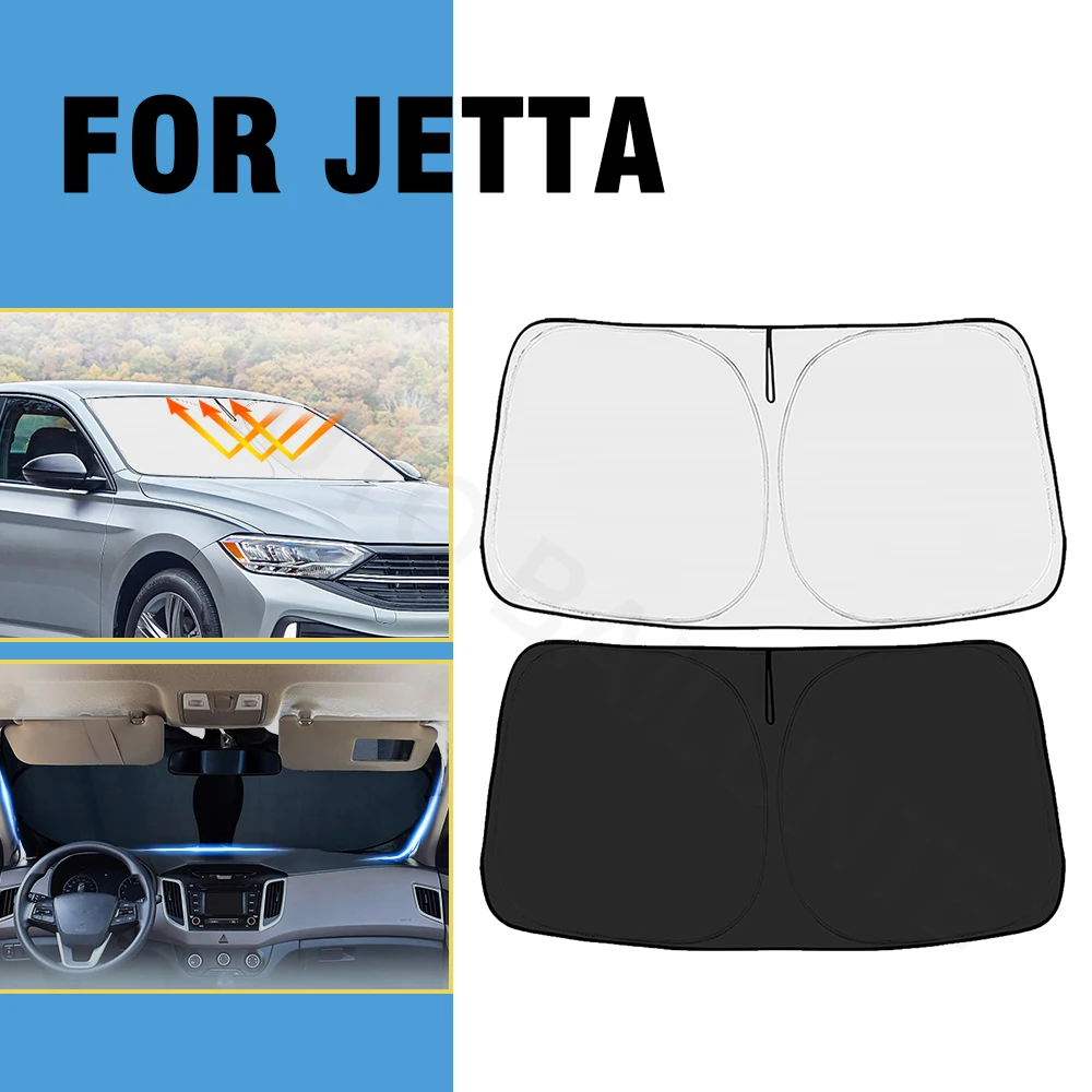 

Car Windshield Sunshade Cover For Volkswagen Jetta 2011-2024 2025 2026 Front Window Sun Shade UV Protection Interior Accessories