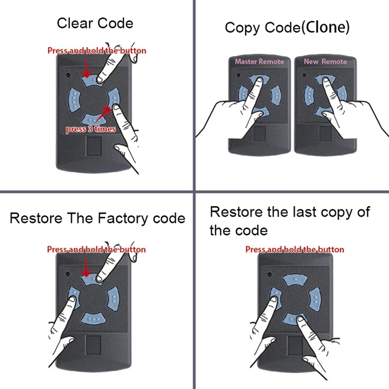 HSM4 868 МГц Пульт дистанционного управления гаражными воротами/воротами HSE2 HSE4 HSM2 HS1 HS2 HS4 HSZ1 HSZ2 HSP4 868 Устройство открывания гаражных ворот