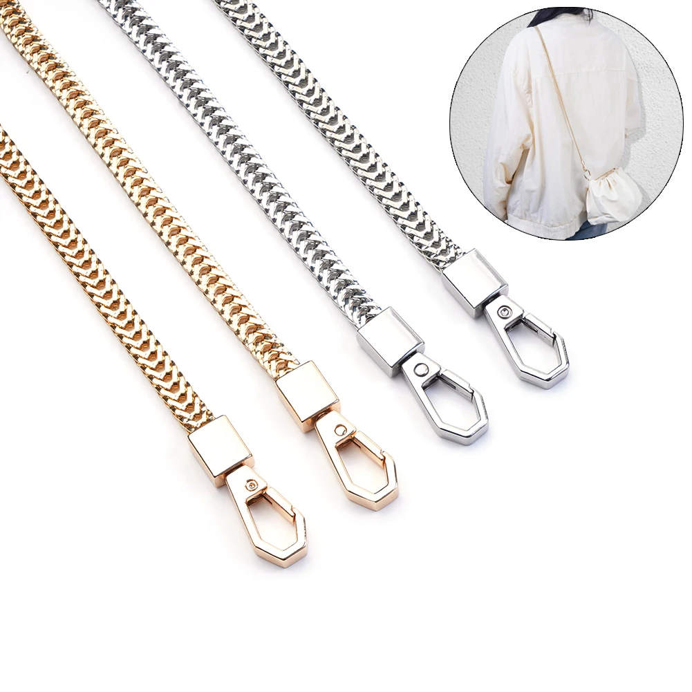 Metal Bag Chains For Women Shoulder Bag Straps Handbag Chain Armpit Purse Chain Replacement Crossbody Chains Bag Accessories