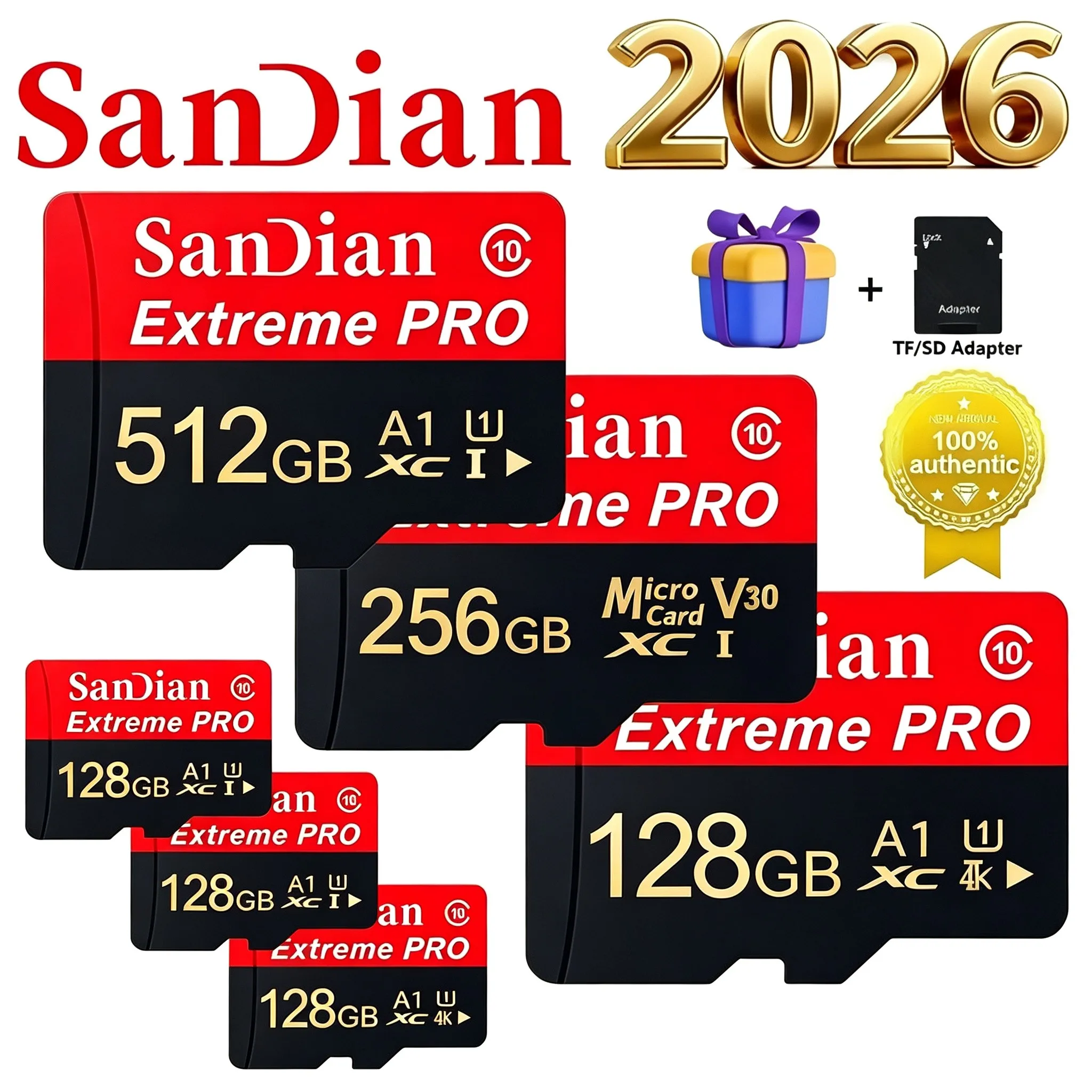 Memory Card 256GB 32GB SD Cards 512GB TF Cards 128GB Micro TF SD Card for Drone/Tablet/Nintendo Switch/Mobile/Sport Camera
