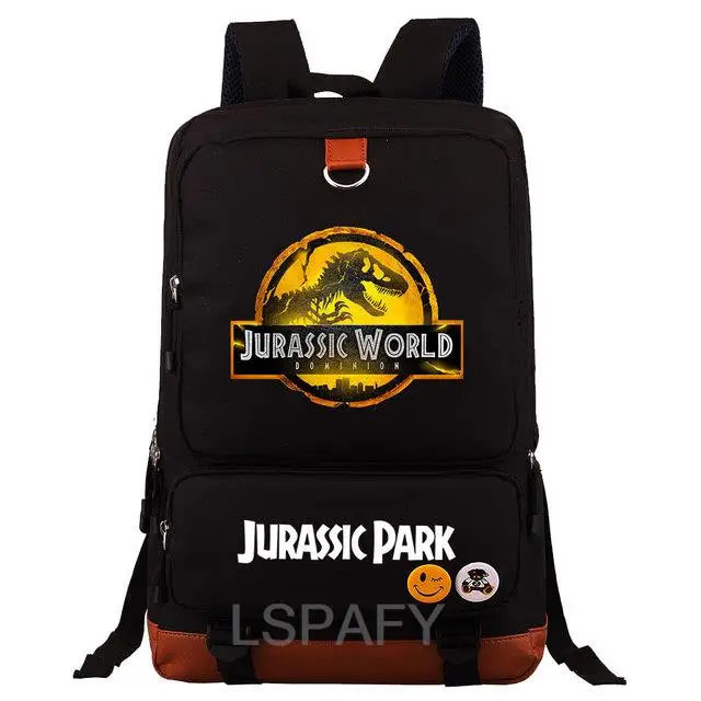 New Jurassic Park Dinosaurs Boys Girls Kids Student School Book Bags Teenagers Canvas Women Bagpack Men Laptop Travel Backpack