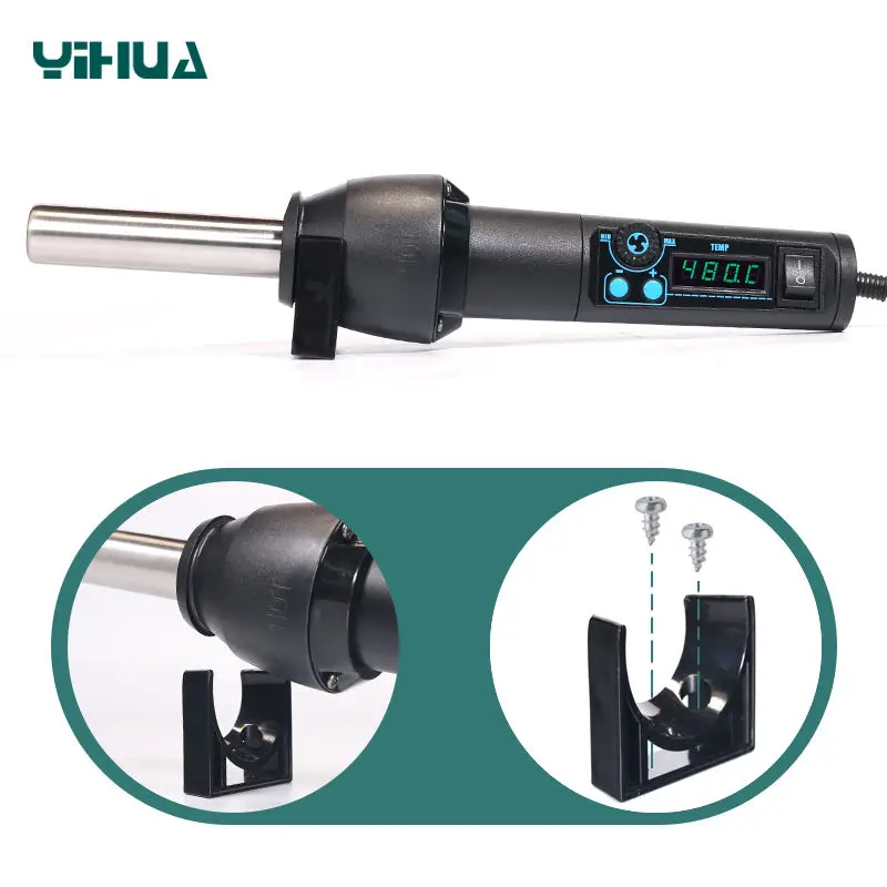 YIHUA 8858-I hot air heat gun 700W Temperature EU plug Adjustable Digital display handhold hot air gun for Shrink Wrap