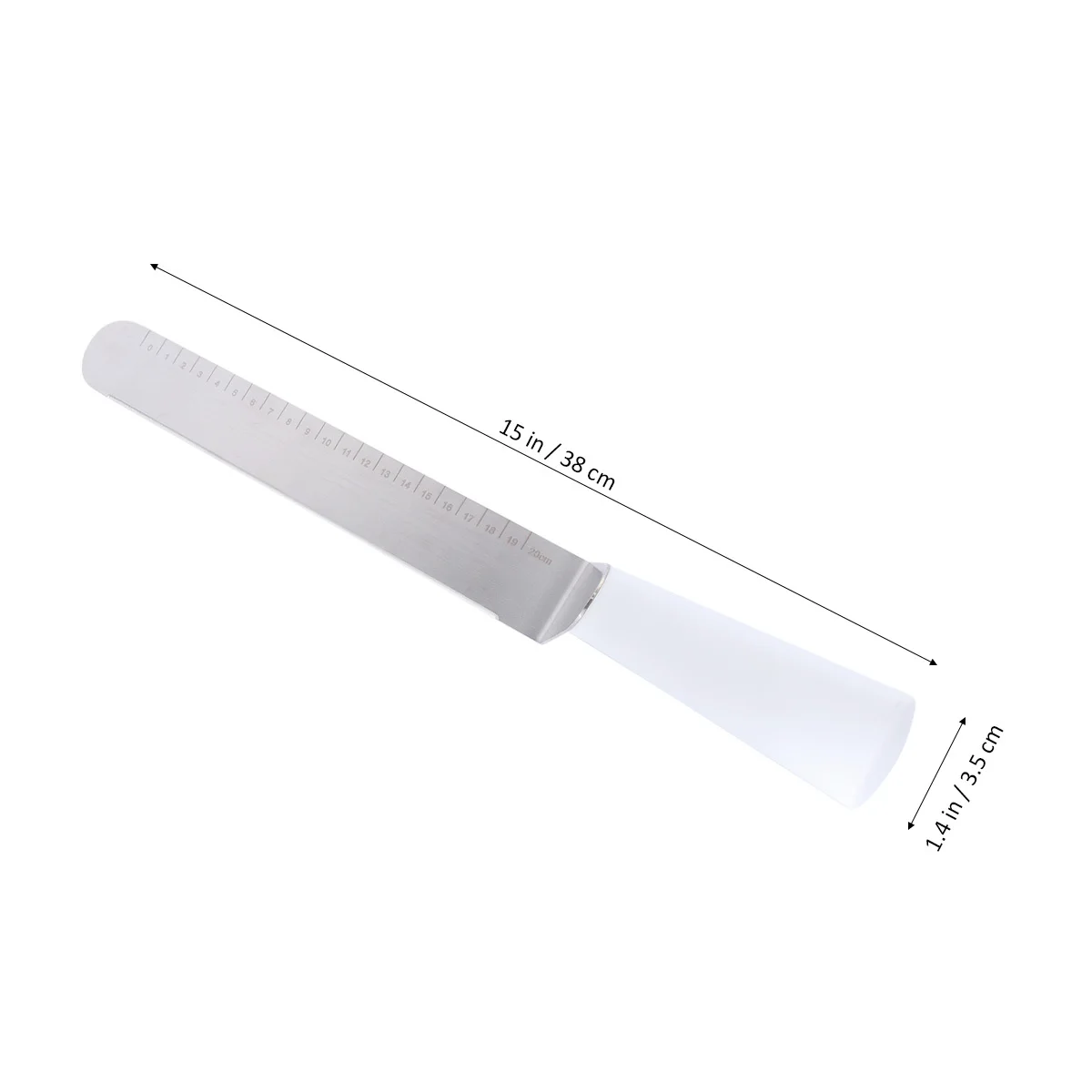 

Cake Scraper Spatula with Scale Cream for Stainless Steel Pastry Pizza Icing and Smoother