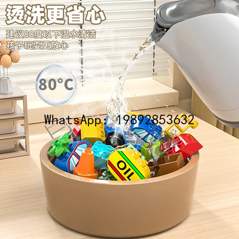 ตัวต่อรถของเล่นขนาดใหญ่สำหรับเด็ก ชุดประกอบบล็อกเสริมพัฒนาการเด็ก ปรับเปลี่ยนเป็นหุ่นยนต์ ของขวัญคริสต์มาส