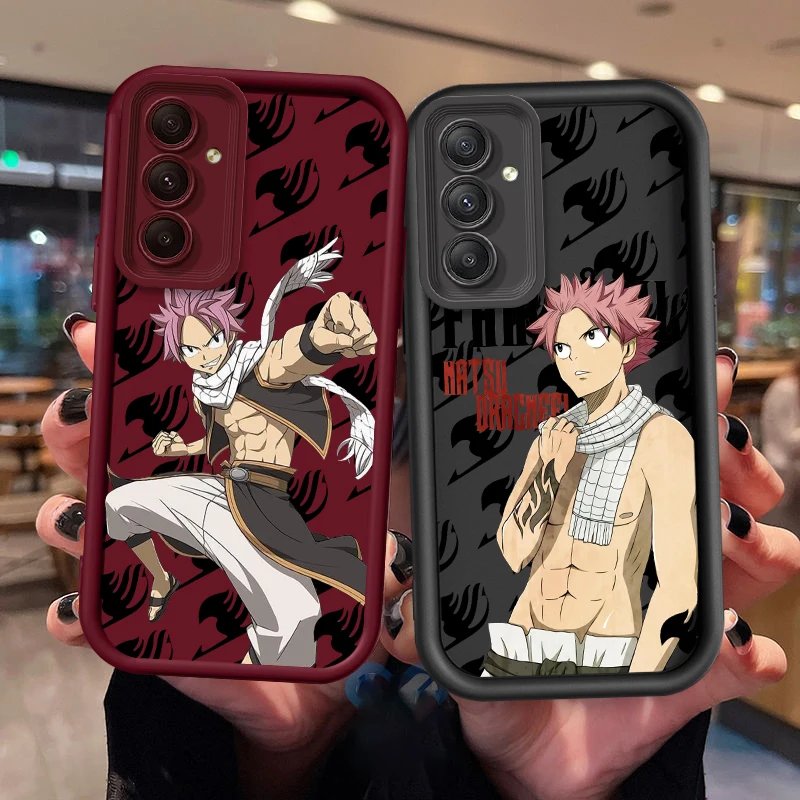 F-Fairy T-Tail N-Natsu D-Dragneel For Samsung A73 A71 A54 A53 A52 A51 A33 A32 A21S A14 A13 A12 A03 A04 A05 5G Eye Ladder Cover