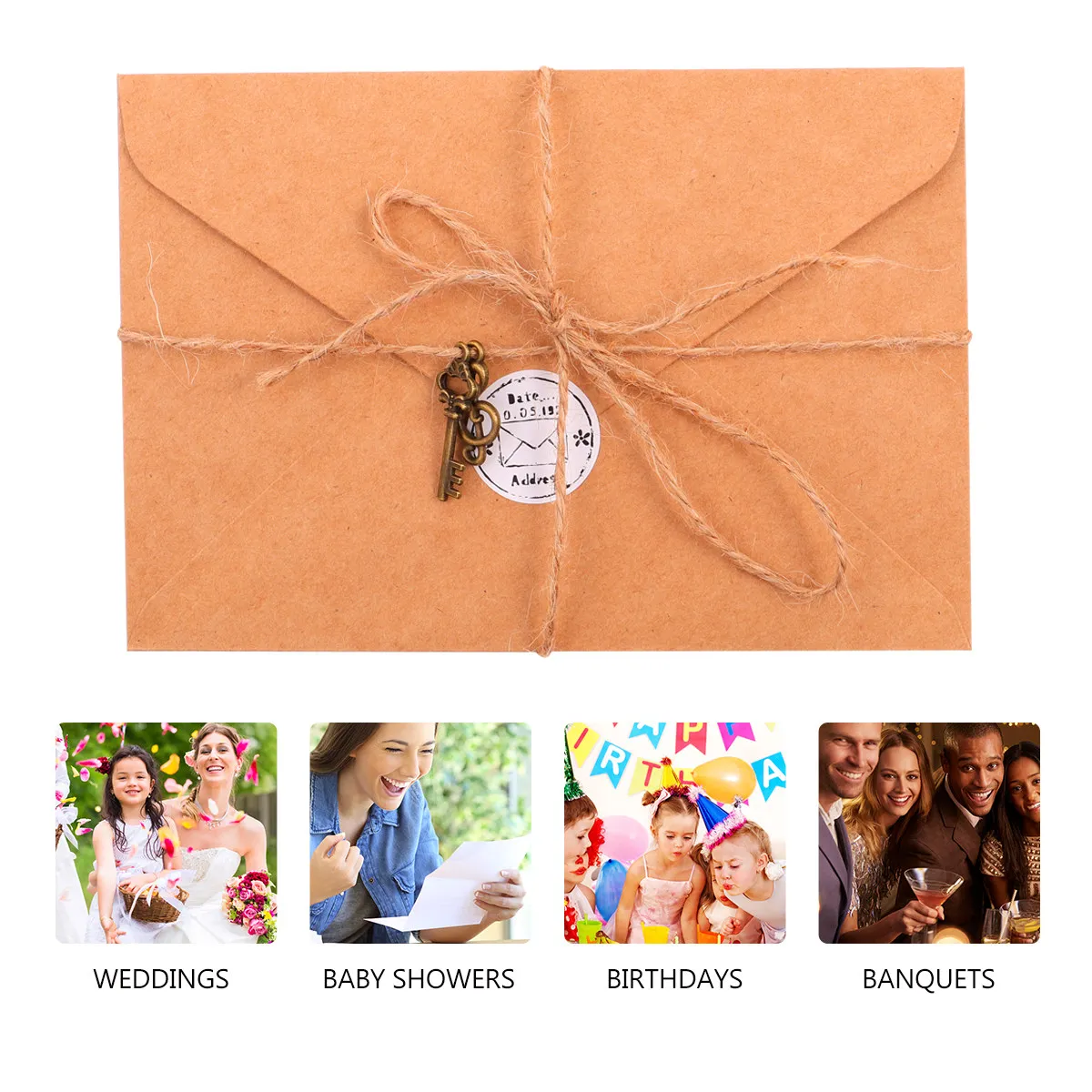 

1Set Retro Stationery Envelope Set Thick Wear Resistant Letter Paper Vintage Style for Writing Notes and Letters