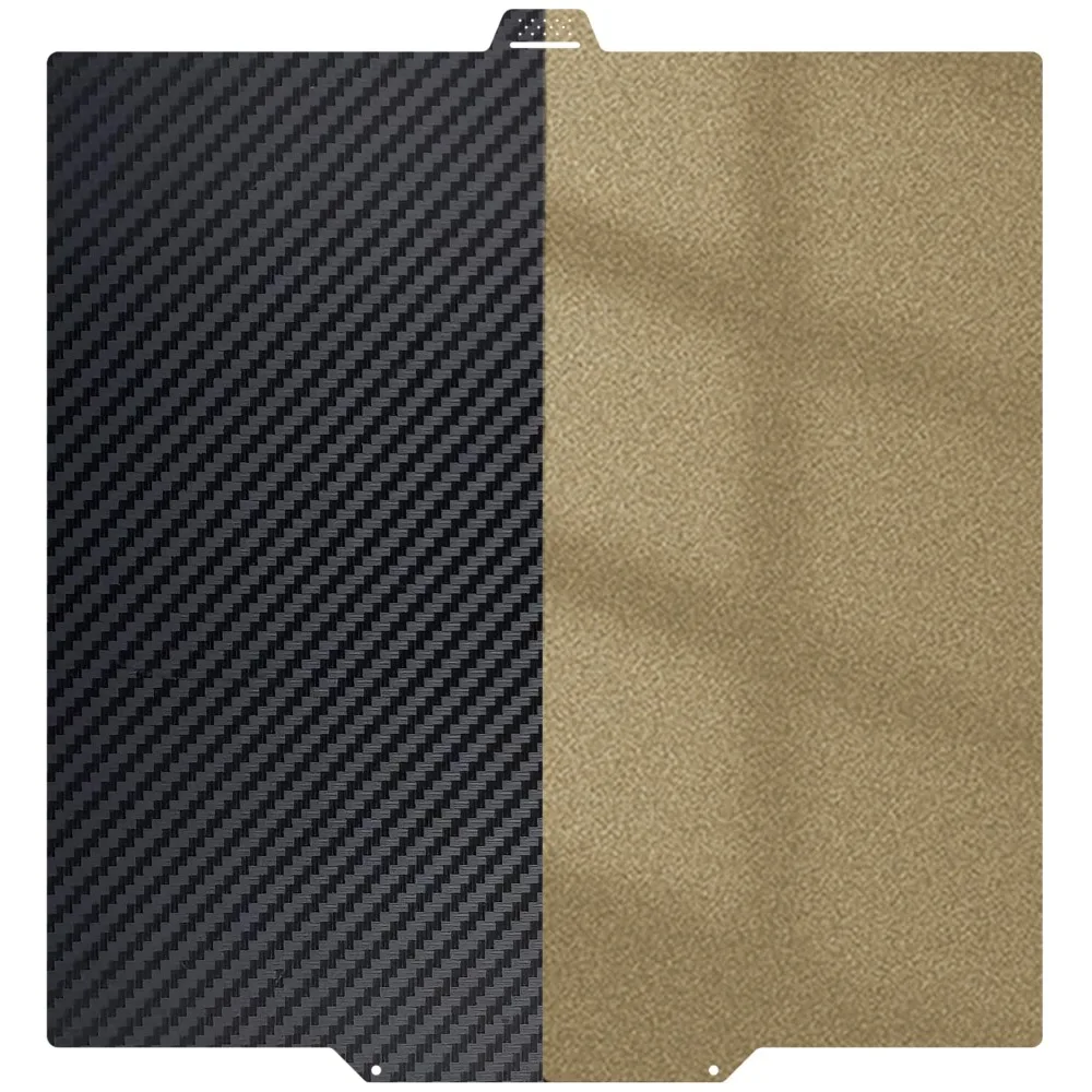 For QIDI X-Max 4 Build Plate Smooth PET+Textured PEI Sheet 390x390mm Double Sided PEI PET Flexible Spring Steel Bed Easy Remove