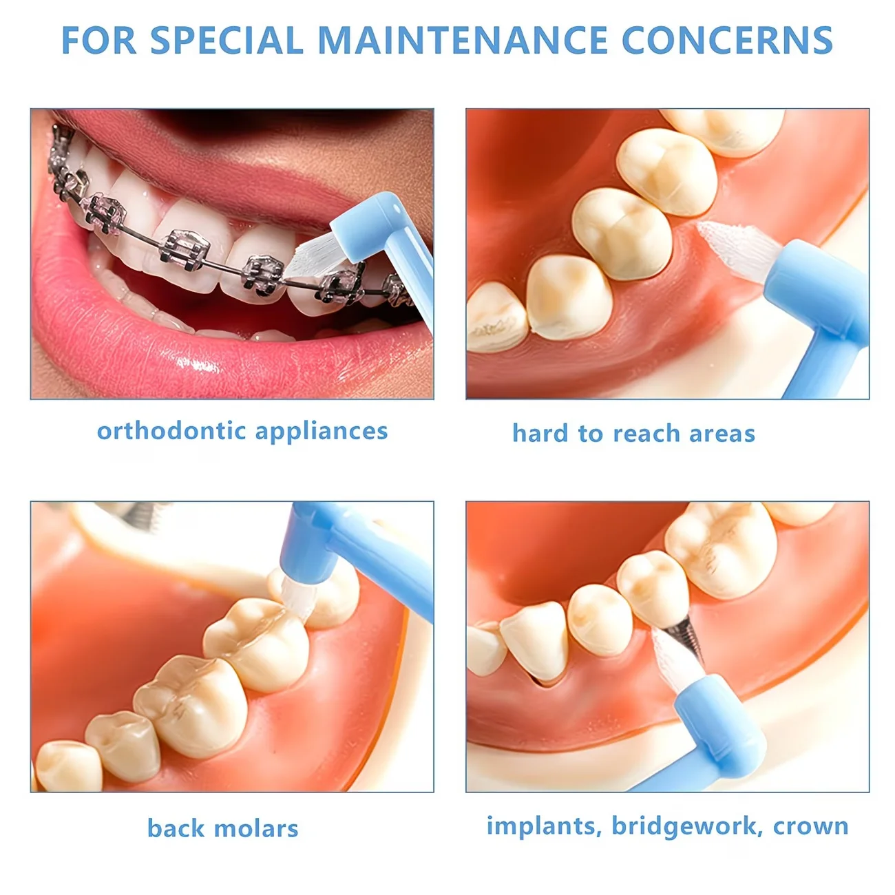 1/3pc Orthodontic Braces Toothbrush Single Tufted Small Pointed Head Brush for Clean Between Teeth in The Groove of Wisdom Tooth