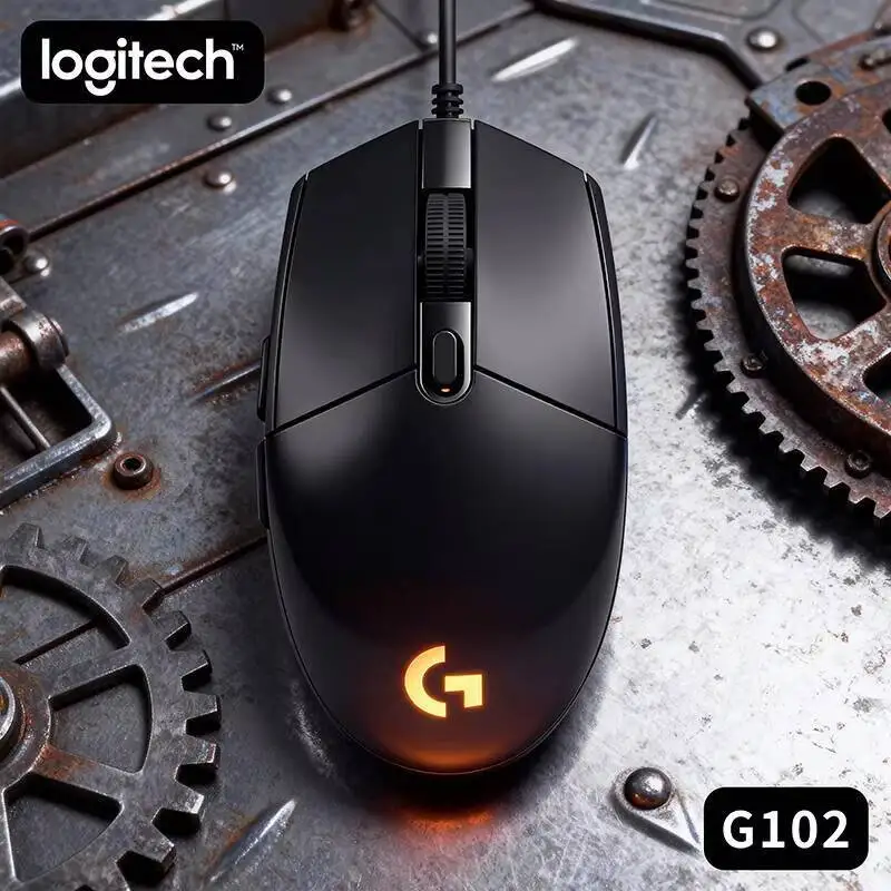 

Игровая мышь Logitech G102, проводная RGB-подсветка, 6 программируемых кнопок, 8000 точек на дюйм, регулируемая, эргономичная, подходит для настольного ноутбука